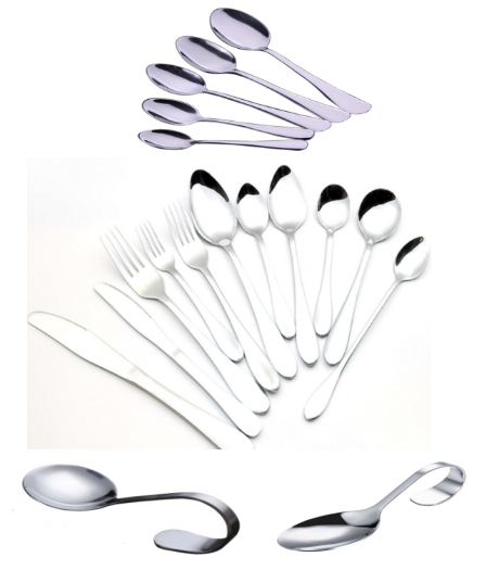 勺子 不锈钢餐勺 尖勺 圆勺 弯柄勺 餐叉 牛排刀 正餐刀 主餐刀 调味匙 咖啡更 (QQ)