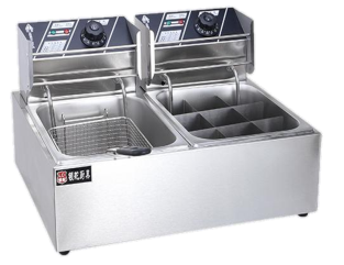 燃气关东煮炉 电热连体组合炉 炸炉连关东煮 炸炉连煮面炉 关东煮连煮面炉 (HLS)