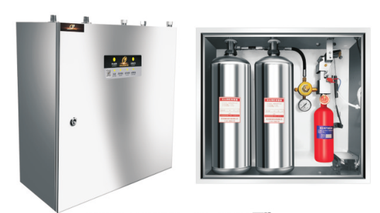 厨房灭火装置 双瓶组厨房灭火系统 厨房专用灭火系统